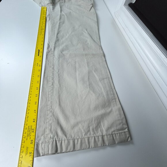 Old Navy Pants Mens 38x31* Khakis‎ Beige Flat Front Baggy Cotton Casual Trousers - Picture 9 of 14